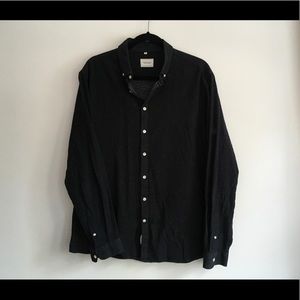 Frank & Oak Black Button Down